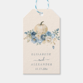 Blauer Kürbis bei Hochzeiten in der Liebe Geschenkanhänger