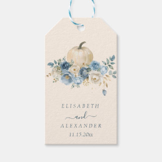 Blauer Kürbis bei Hochzeiten in der Liebe Geschenkanhänger