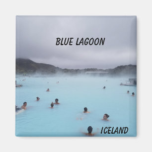 Blauer Lagune-Island-Magnet Magnet