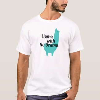 Blauer Lama-T - Shirt