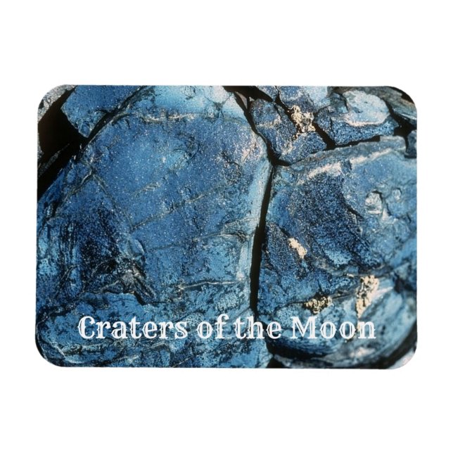 Blauer Lavafluss des Drachen, Krater des Mondes Magnet (Horizontal)