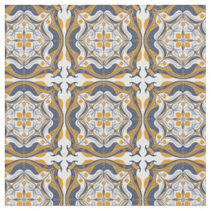 Blauer Lemon Stoff