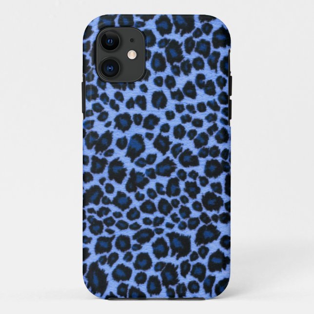 Blauer Leopard-Druck iPhone 5 Kasten Case-Mate iPhone Hülle (Rückseite)