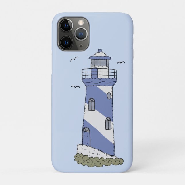 blauer Leuchturm Case-Mate iPhone Hülle (Rückseite)