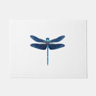Blauer Libelle - Insekten-Wildtier-Tierliebhaber E Fußmatte