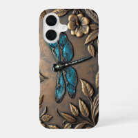 BLAUER LIBELLEN-METALLDESIGN