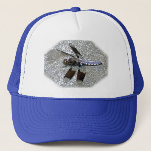 Blauer Libellenhut Truckerkappe