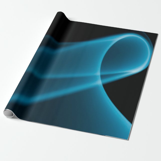 Blauer Lichtstrahl Geschenkpapier (Ungerollt)