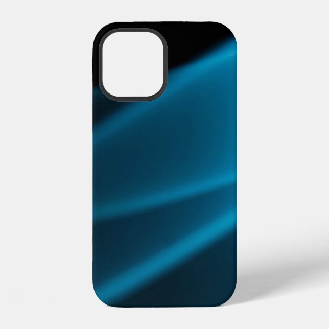 Blauer Lichtstrahl iPhone 12 Hülle (Rückseite)