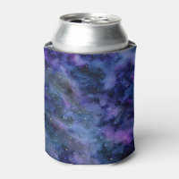 Blauer Lila Majestic Starnebel Wasserfarbe