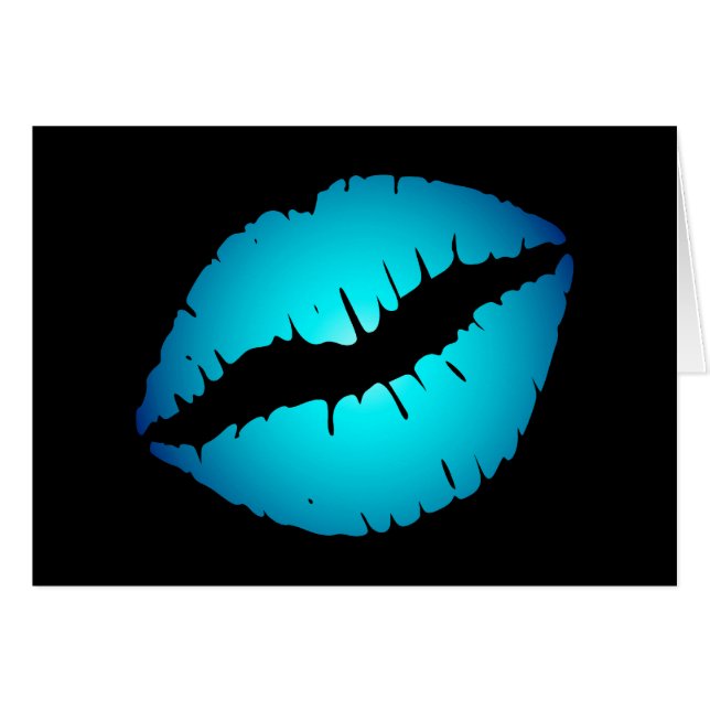 Blauer Lipstick (Vorderseite (Horizontal))