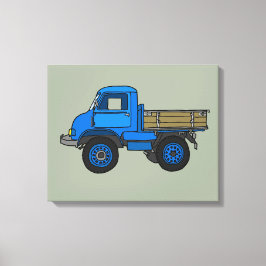 Blauer LKW Leinwanddruck