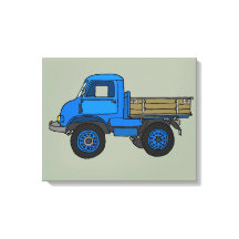 Blauer LKW