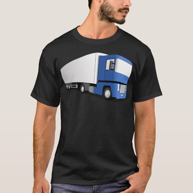 Blauer LKW lustige Schweinegengeschenke Fitness Sh T-Shirt (Vorderseite)