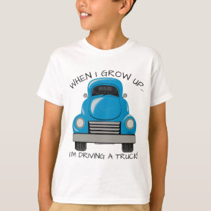 Blauer LKW-personalisiertes Shirt