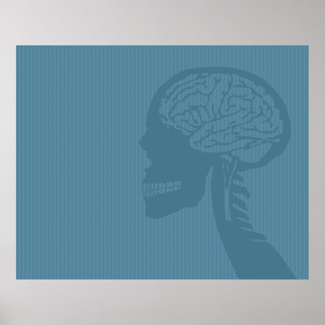 Blauer Logiker Poster (Vorne)