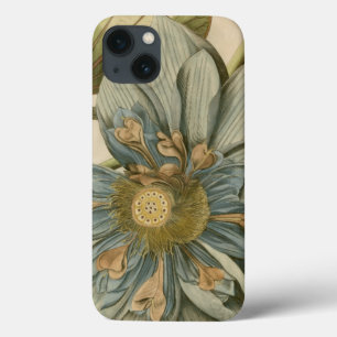 Blauer Lotos-Blume auf TAN-Hintergrund mit Case-Mate iPhone Hülle