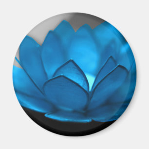 Blauer Lotos-Blume Magnet