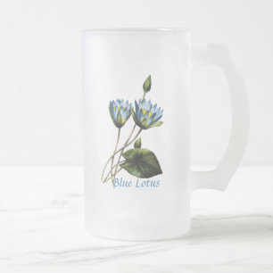 Blauer Lotos-personalisierte Tasse