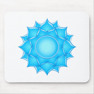 Blauer Lotus-Blume Zeichnend Mousepad