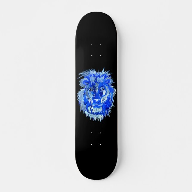 Blauer Löwen Geist Skateboard (Vorne)