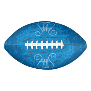 Blauer Lyre-Hintergrund Football