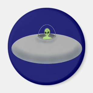 (Blauer) Magnet UFO