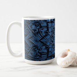 Blauer Mandala-Becher Kaffeetasse
