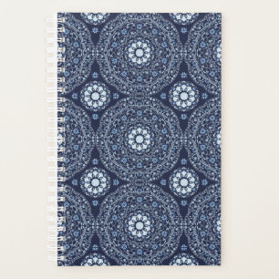 Blauer Mandala-Planer Planer