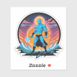 Blauer Mann des Nordens10 Aufkleber