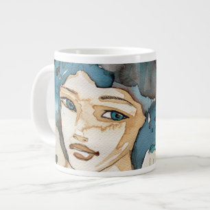 Blauer Mann Jumbo-Tasse