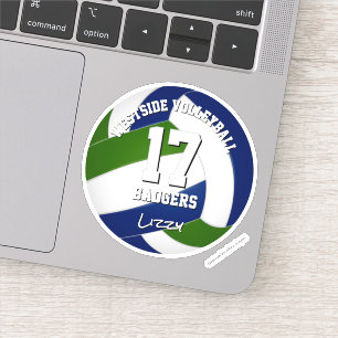 Blauer Mannschaftsspieler Aufkleber