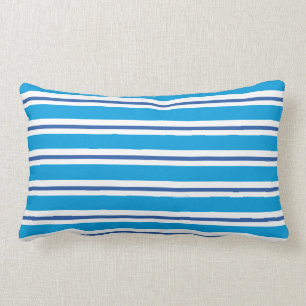 Blauer Marinesommer Stripes Amerikaner MoJo Kissen