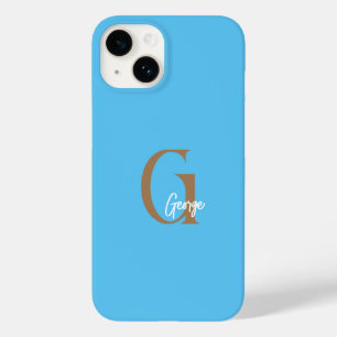 Blauer Markenname Case-Mate iPhone 14 Hülle