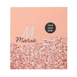 Blauer Marker Logo-Text hinzufügen Dank Rabatt Notizblock