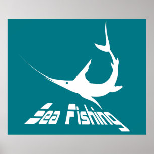 Blauer Marlin Poster