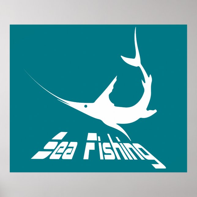 Blauer Marlin Poster (Vorne)