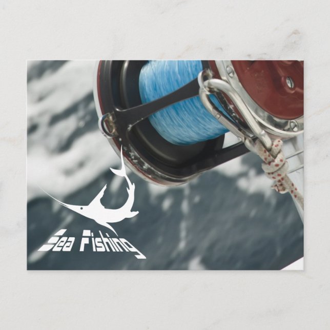 Blauer Marlin Postkarte (Vorderseite)