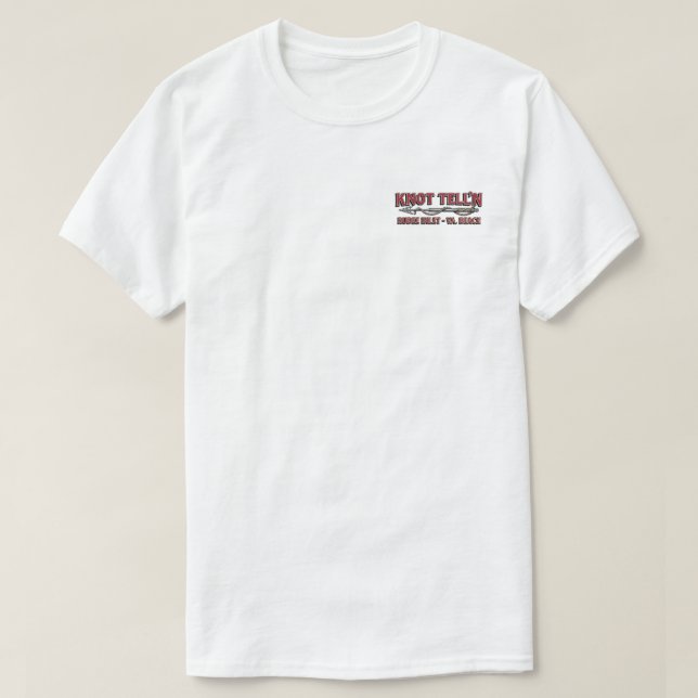 Blauer Marlin Rip Art Logo T-Shirt (Design vorne)