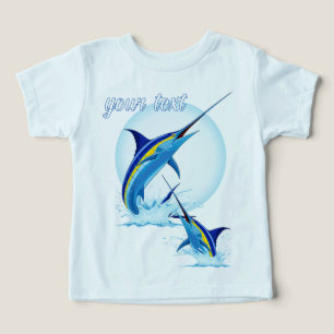Blauer Marlin springt aus dem Ozean