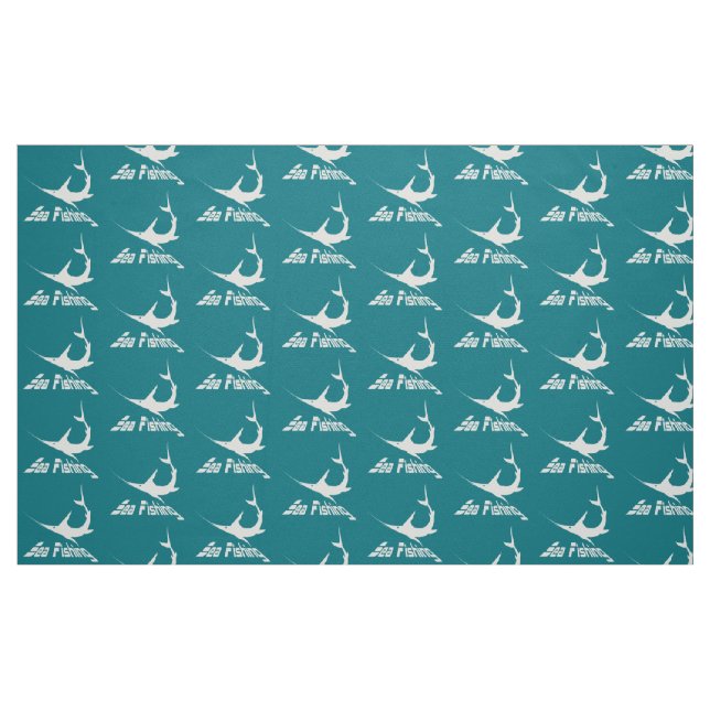 Blauer Marlin Stoff (Fat Quarter (45,7 x 55,9 cm))
