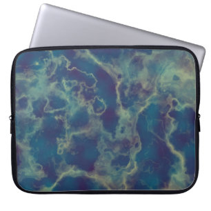Blauer Marmor 2 Laptopschutzhülle