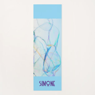 Blauer Marmor Blase Swirl Yoga Mat - Individuelle Yogamatte