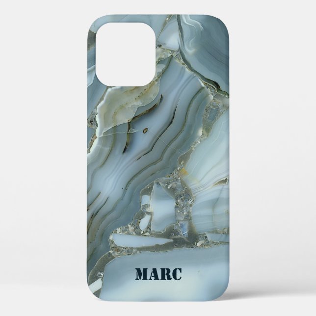 Blauer Marmor Case-Mate iPhone Hülle (Rückseite)