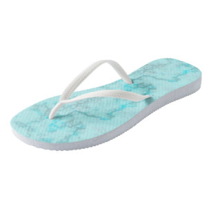Blauer Marmor Flip Flops