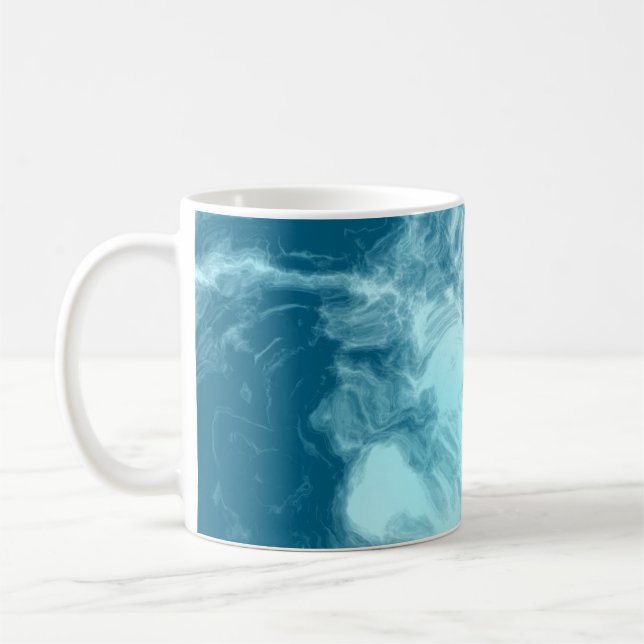 Blauer Marmor Kaffeetasse (Links)