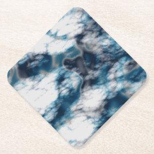 Blauer Marmor Untersetzer
