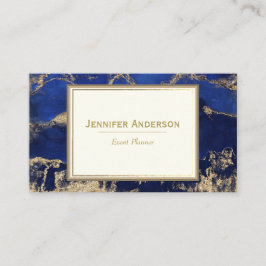 Blauer Marmor Visitenkarte