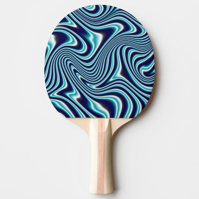 Blauer Marmoranstrich Tischtennis Schläger (Vorderseite)