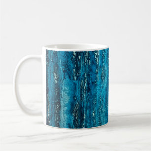 Blauer Marmorstein Kaffeetasse